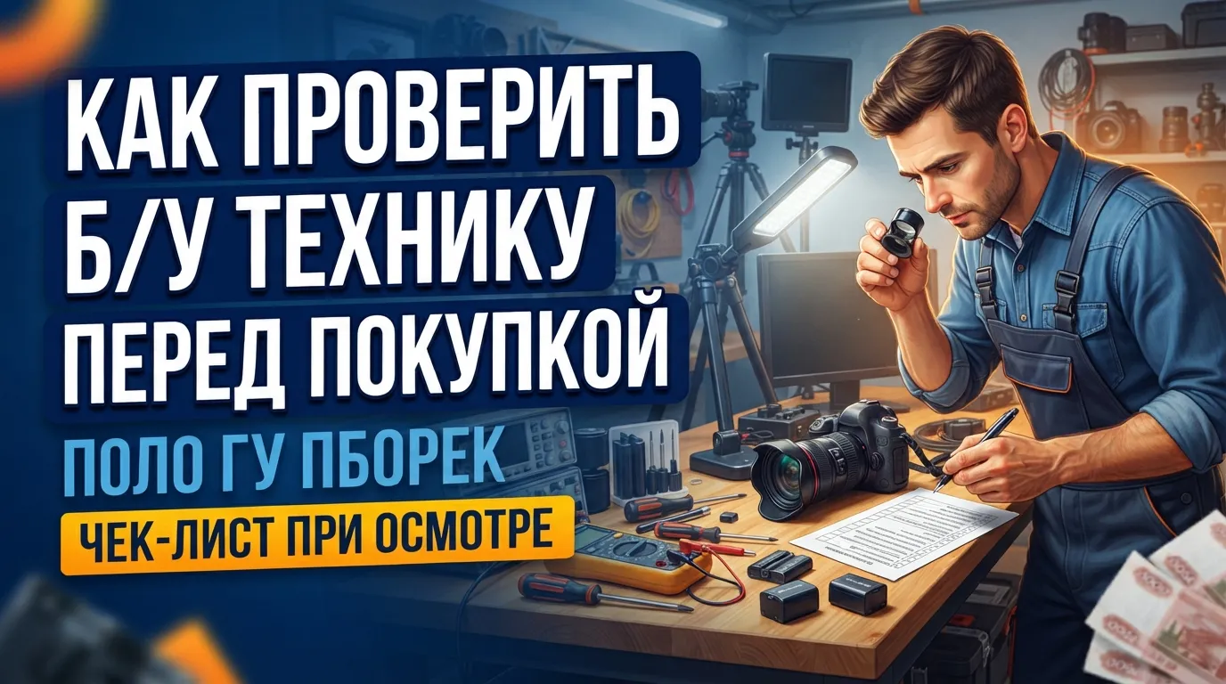 Риски при работе с б/у техникой: как составить чек-лист проверки перед выкупом