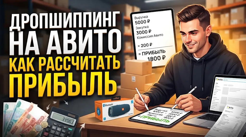 Как рассчитать предельную стоимость закупки при работе по модели дропшиппинга на Авито