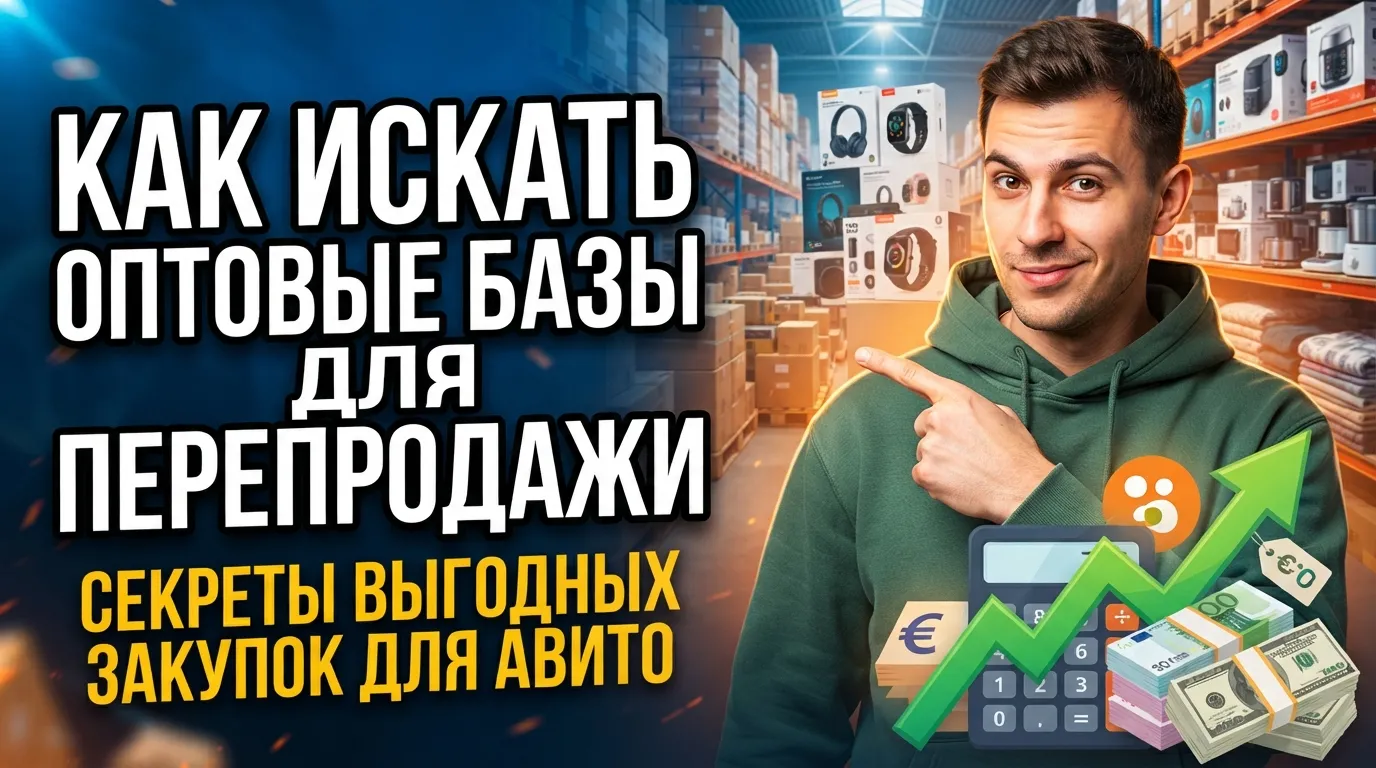 Как искать товары на региональных оптовых базах для перепродажи на Авито